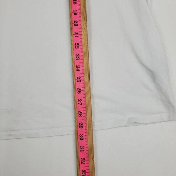 Catherines White Scoop Neck T-Shirt Womens Plus Size 2X Short Sleeve Casual - Picture 14 of 14